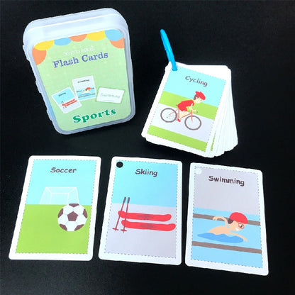 Educational Flash Cards Learning Toy Paper 63x88mm 19