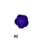 50pcs Silicone Focal Beads Rose Flower Double-Sided Design 6