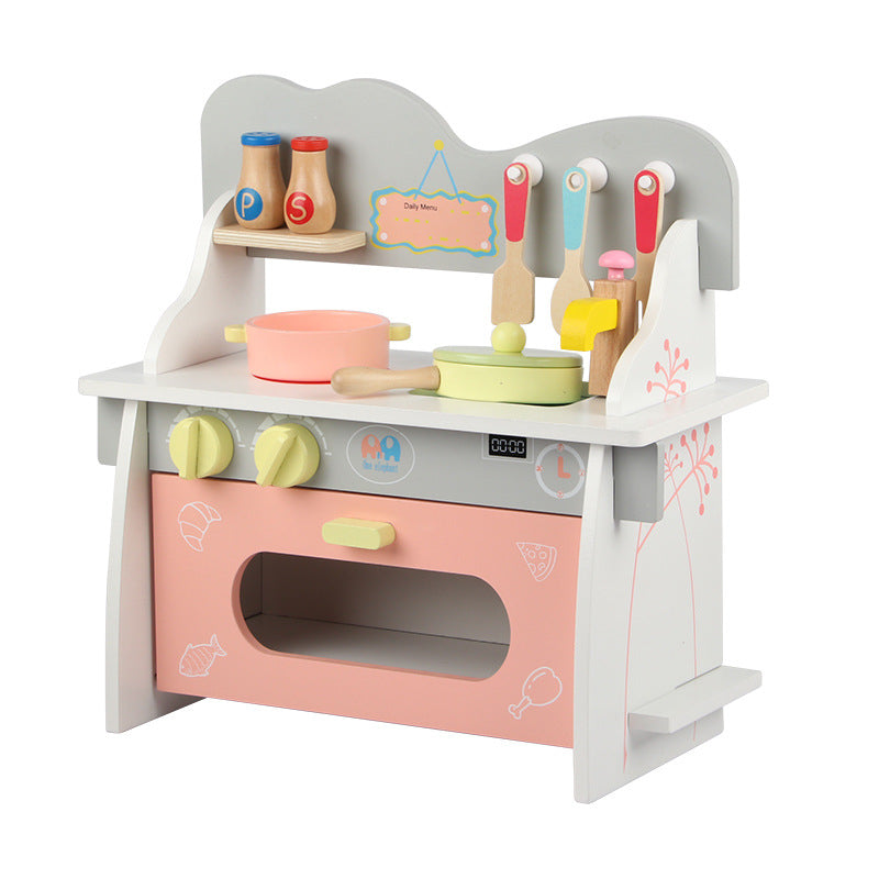 Wooden Montessori Toys Simulation Kitchenware Set for Kids 4