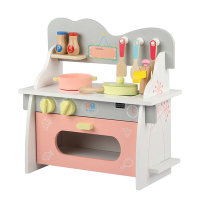 Wooden Montessori Toys Simulation Kitchenware Set for Kids 4