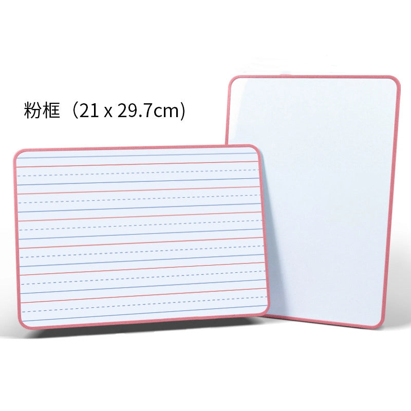 Double Sided Magnetic Metal Dry Erase Board Educational Toy 29cm 8