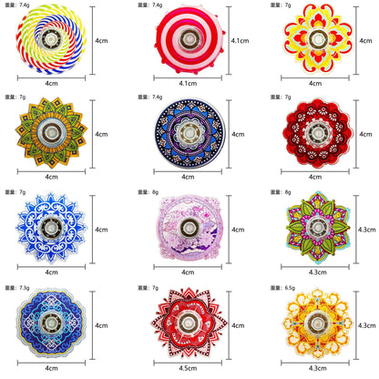Plastic Mandala Pattern Fidget Spinner Stress Relief Toy 2