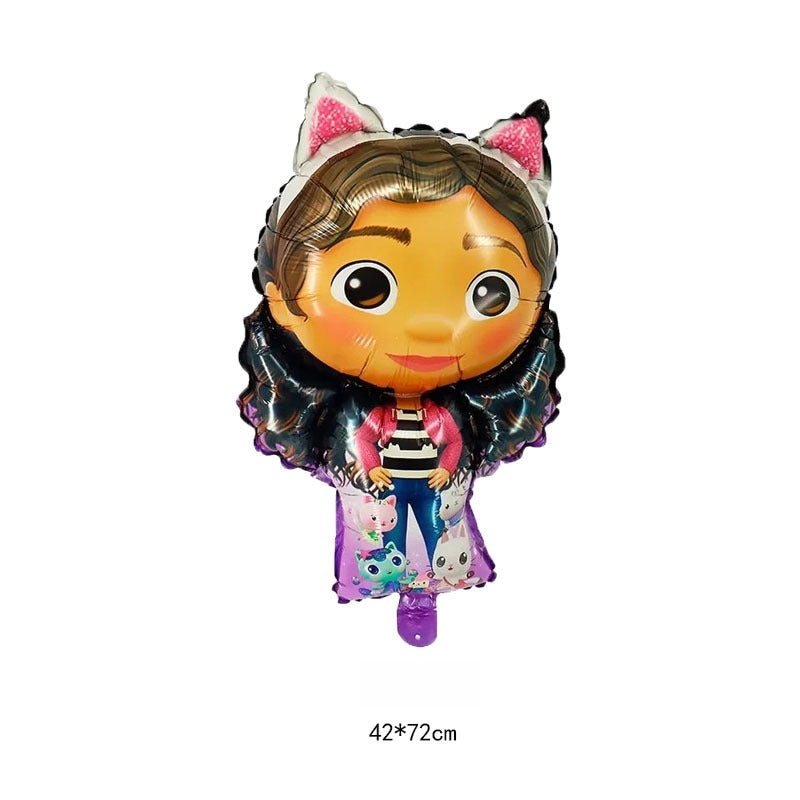 Gabby Dollhouse Foil Balloon Set Birthday Party Decoration 5