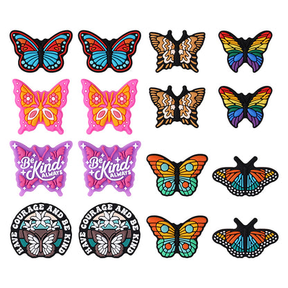 Silicone Focal Beads Butterfly Eight Styles Variety Design 8