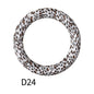 65mm Printed Silicone Beads Ring Shape Printed Design 30
