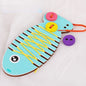 Wooden Dressing Shoelaces Montessori Toys for Toddlers 4