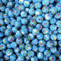 50pcs 15mm Cute Rabbit Carrot Flower Printed Silicone Beads Multi Color 2