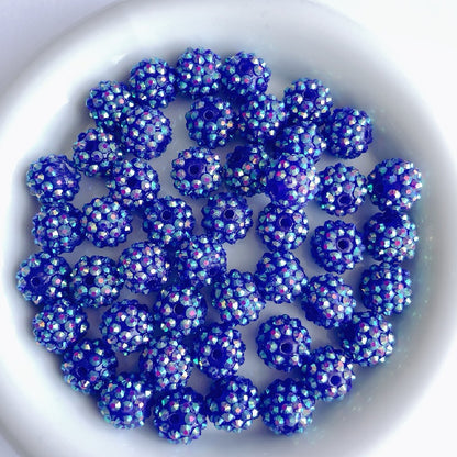 50pcs 14mm Rhinestone Beads Sparkling Decorative Beads 4