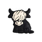 Silicone Focal Beads Highland Cow Catter Sitting Pose 5