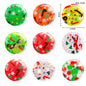 TPR Christmas Glitter Sensory Stress Ball Squeeze Toy 3.5cm 6