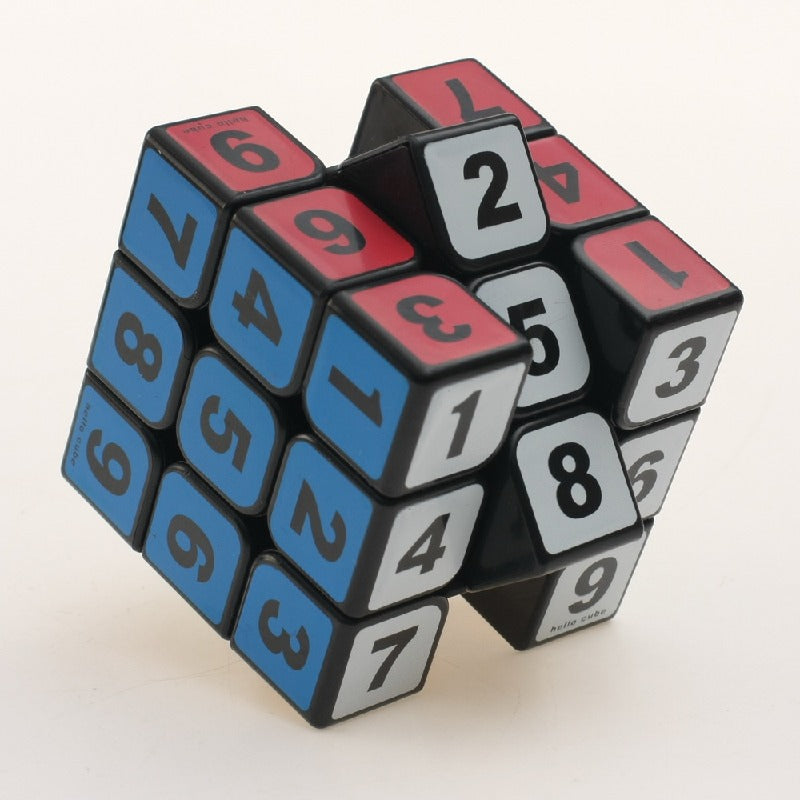 Plastic Fidget Cube Digital Third Order Puzzle 5.7cm 2