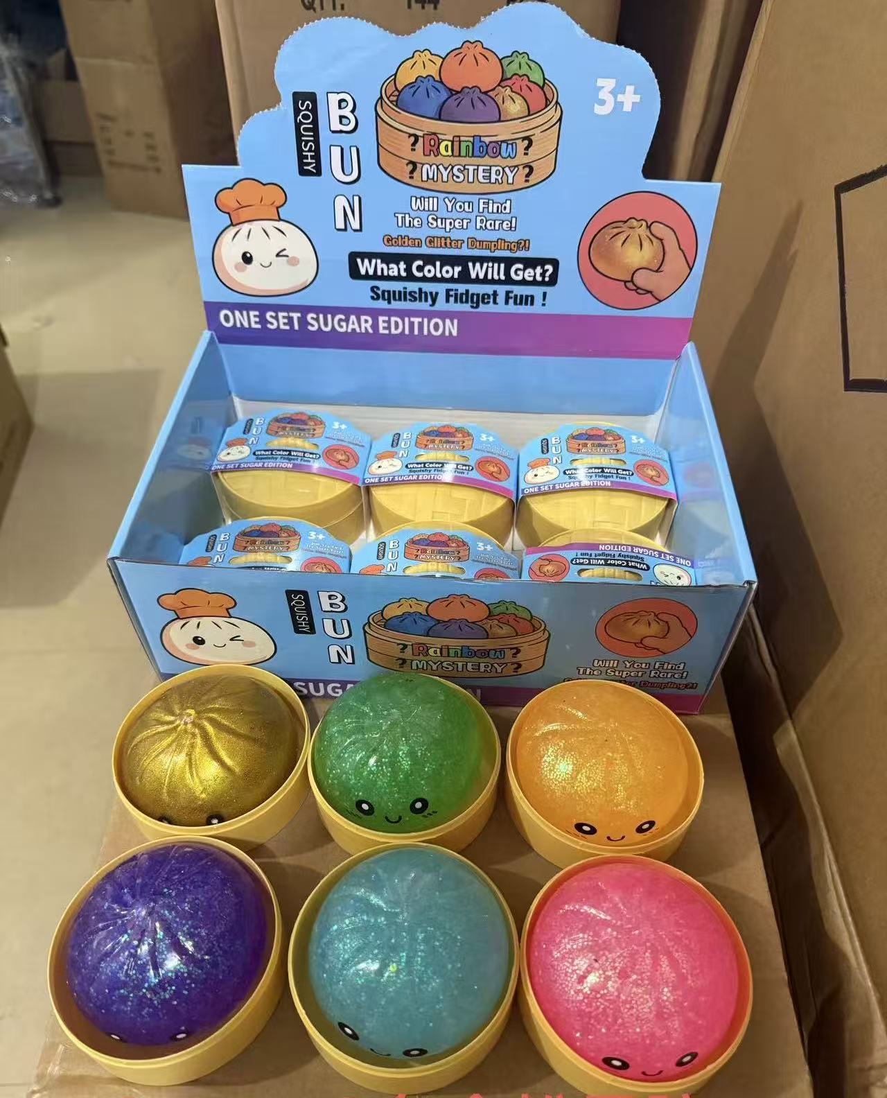 TPR Smiling Dumpling Squishy Squeeze Toy Sensory Stress Relief 20