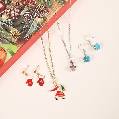 Christmas Jewelry Advent Calendar with 2 Necklaces and Pendants 24pcs 5