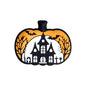 20Pcs Silicone Focal Beads Halloween Pumpkin Head Castle Design