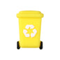 Silicone 3D Focal Beads Sanitation Series Recycling Bin and Cap Designs 17