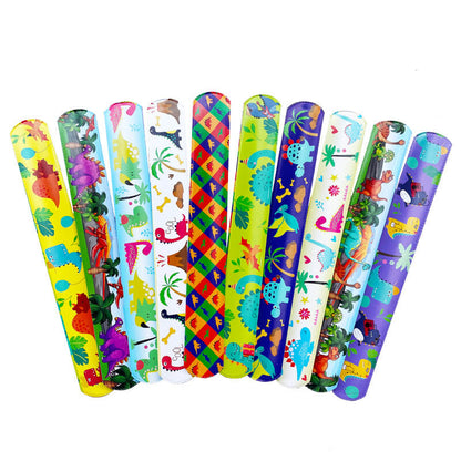 200pcs Slap Bracelets PVC Film and Iron Sheet Party Favors 22x3cm 8