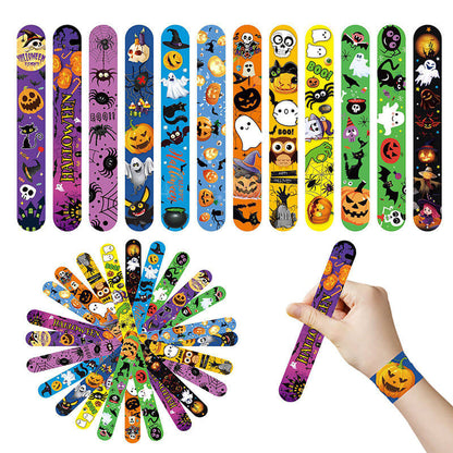 200pcs Slap Bracelets PVC Film and Iron Sheet Party Favors 22x3cm 4