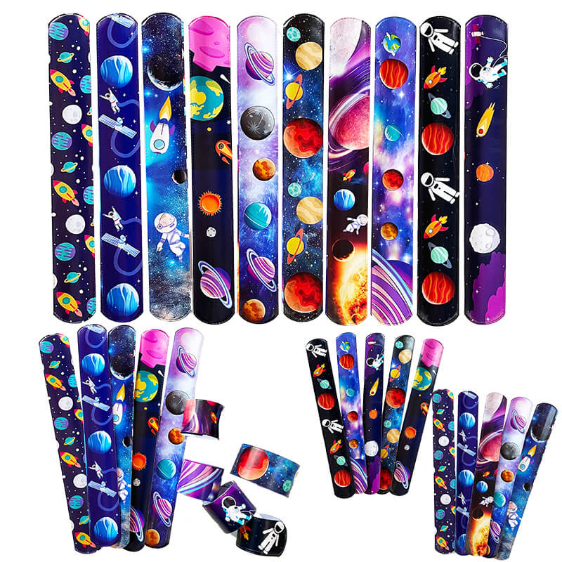 200pcs Slap Bracelets PVC Film and Iron Sheet Party Favors 22x3cm 2