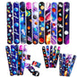 200pcs Slap Bracelets PVC Film and Iron Sheet Party Favors 22x3cm 2