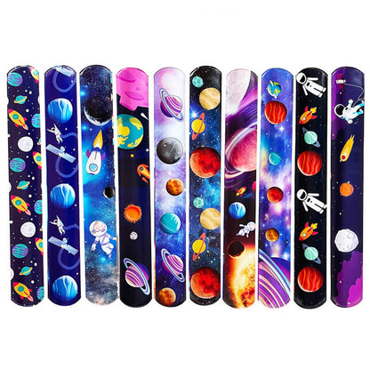 200pcs Slap Bracelets PVC Film and Iron Sheet Party Favors 22x3cm 16