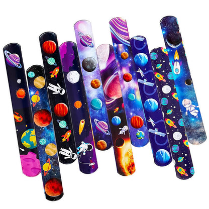 200pcs Slap Bracelets PVC Film and Iron Sheet Party Favors 22x3cm 17