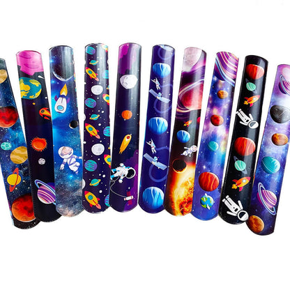200pcs Slap Bracelets PVC Film and Iron Sheet Party Favors 22x3cm 19