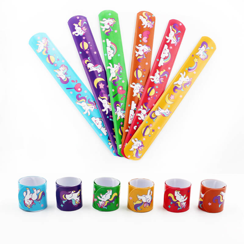 200pcs Slap Bracelets PVC Film and Iron Sheet Party Favors 22x3cm 3