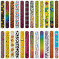 200pcs Slap Bracelets PVC Film and Iron Sheet Party Favors 22x3cm