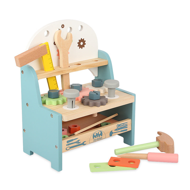Wooden Simulation Maintenance Tool Table Montessori Toys for Kids 3