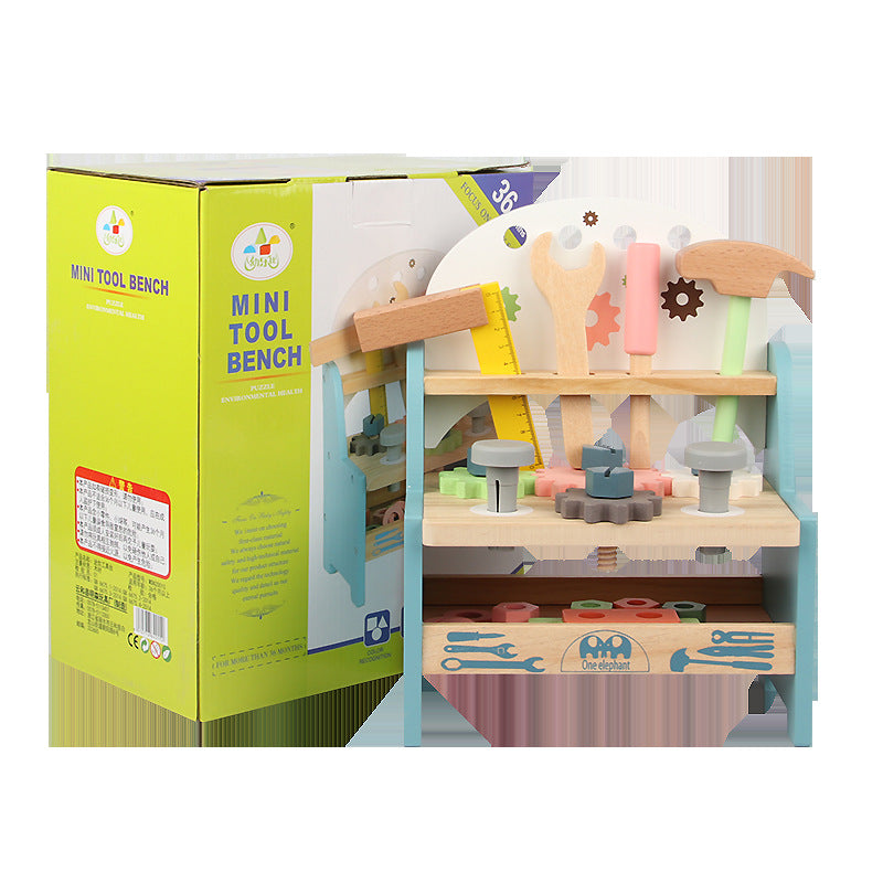 Wooden Simulation Maintenance Tool Table Montessori Toys for Kids 4