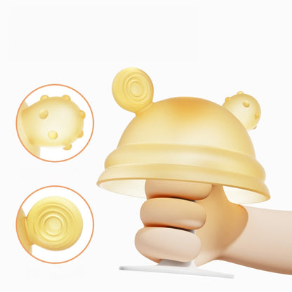 Silicone Mushroom Shaped Baby Teether Toy 82x72mm 3