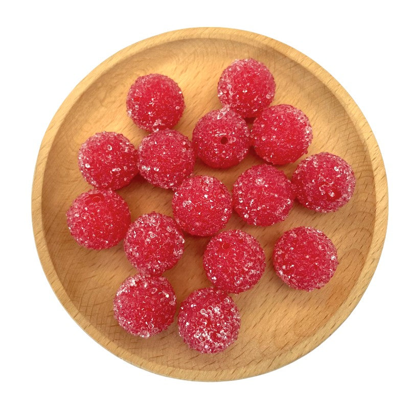 50pcs 20mm Sugar Round Acrylic Beads DIY Bracelet Making 6