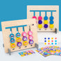 Wooden Four Colors Animal Chess Montessori Toys Sorting Toy