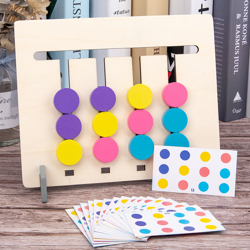 Wooden Montessori Toys Logical Intelligence for Toddlers 24.5cm 3