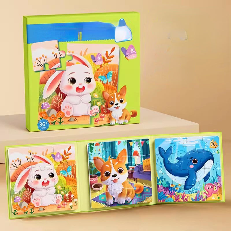 Magnetic Puzzle Montessori Toys Paper Educational Toy 4