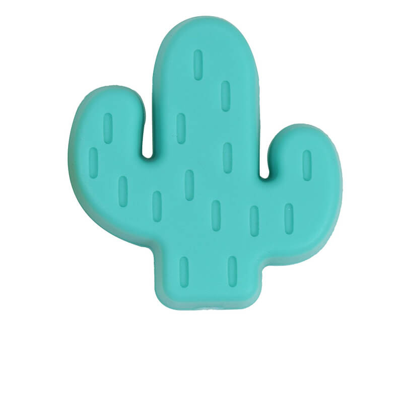 20pcs Silicone Focal Beads Cactus Design Various Colors 24