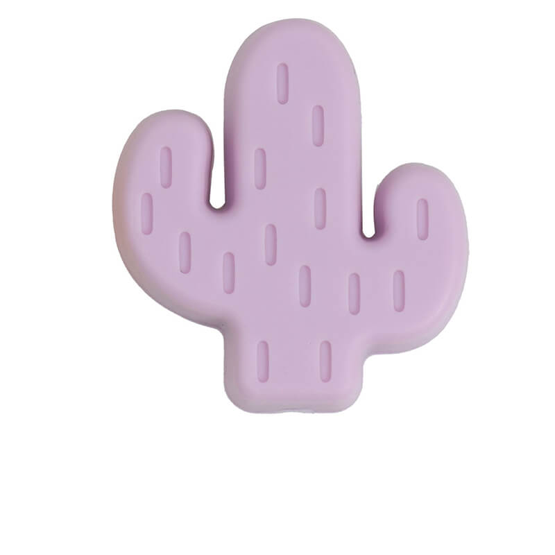 20pcs Silicone Focal Beads Cactus Design Various Colors 17