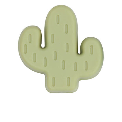 20pcs Silicone Focal Beads Cactus Design Various Colors 18