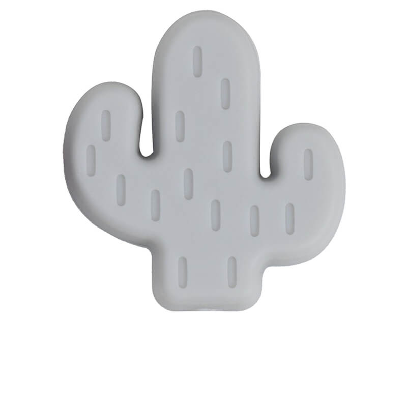 20pcs Silicone Focal Beads Cactus Design Various Colors 19
