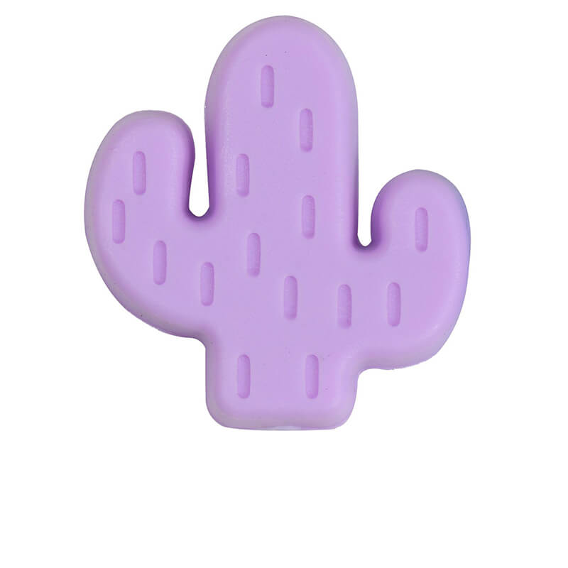 20pcs Silicone Focal Beads Cactus Design Various Colors 20