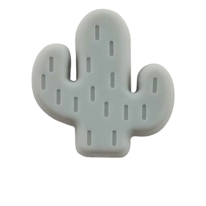 20pcs Silicone Focal Beads Cactus Design Various Colors 21