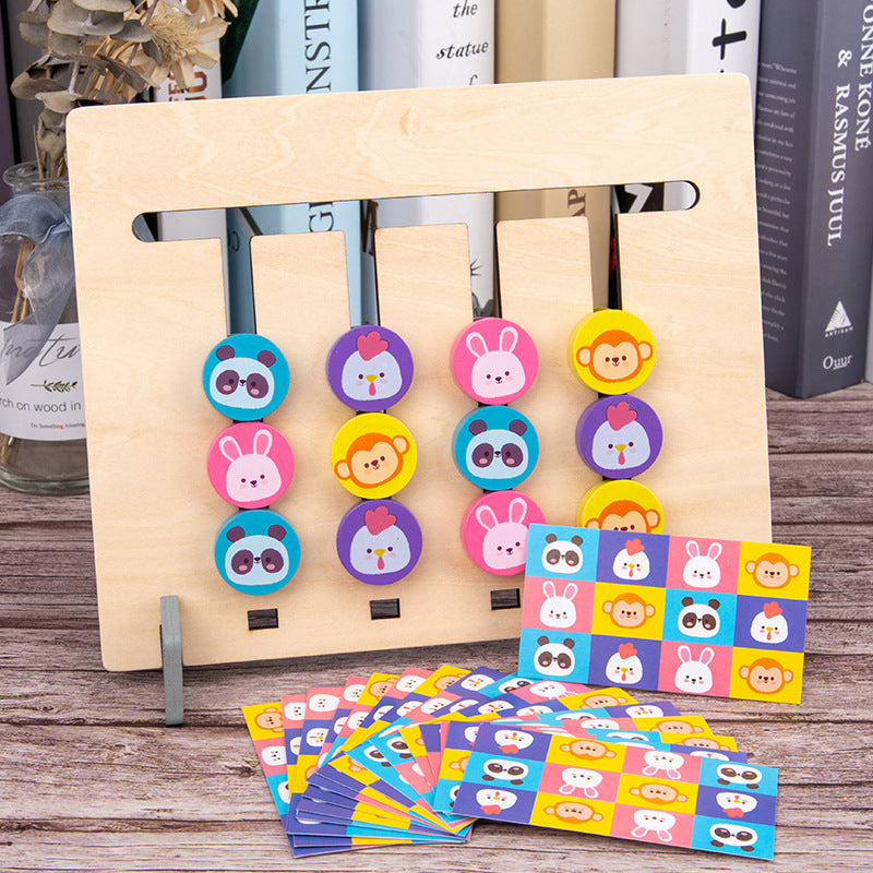 Wooden Montessori Toys Logical Intelligence for Toddlers 24.5cm 4