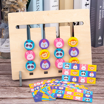 Wooden Montessori Toys Logical Intelligence for Toddlers 24.5cm 4