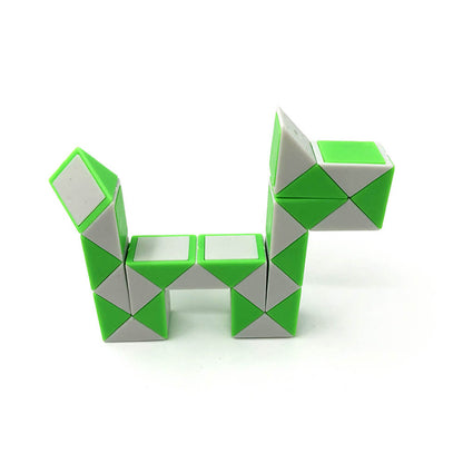 Plastic Snake Cube Twist Puzzle 24 Blocks 22cm 2