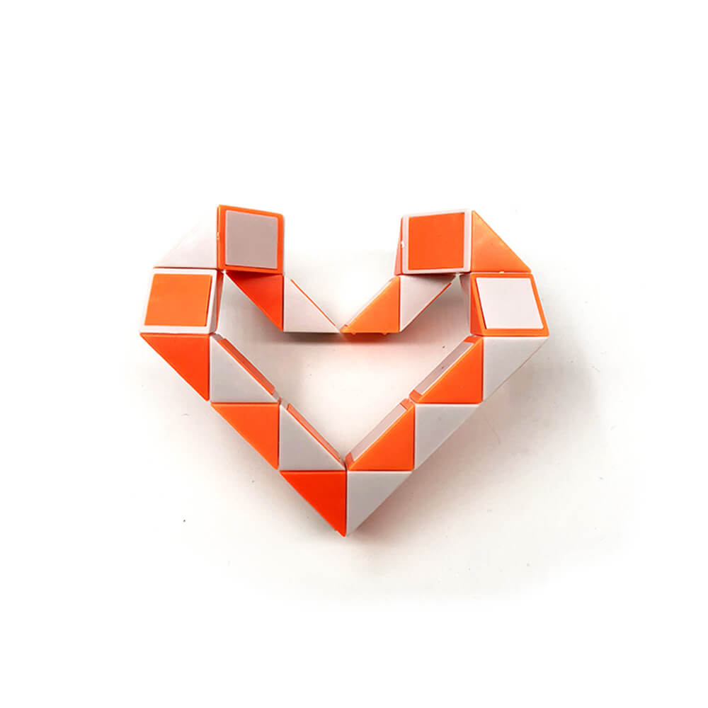 Plastic Snake Cube Twist Puzzle 24 Blocks 22cm 6