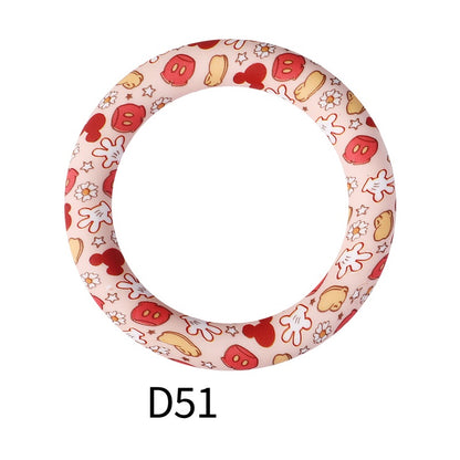 65mm Printed Silicone Beads Rings 9