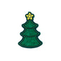 Silicone Focal Beads Christmas Tree Swirling Pattern 3