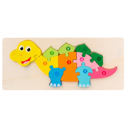 Dinosaur Wooden 3D Puzzle Educational Toy 30cm 4