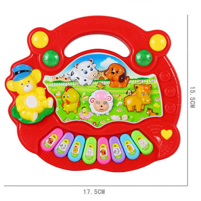 Plastic Kids Musical Keyboard Toy Farm Animal Musical Instrument 4