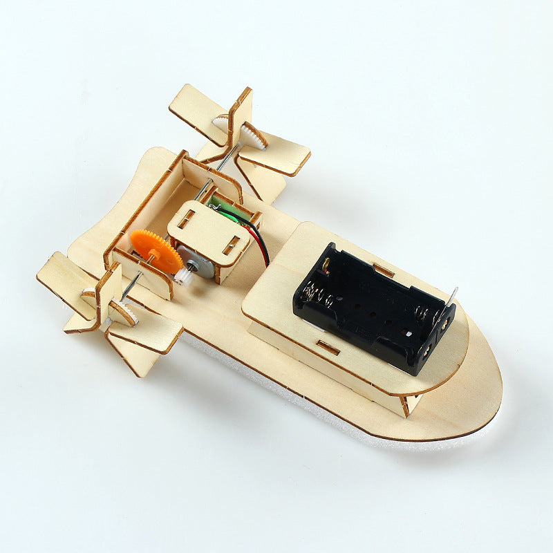 Wooden 3D Puzzle Ship Science Toy DIY Educational Toy 2